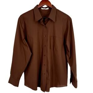 Foxcroft Brown Women's Blouse